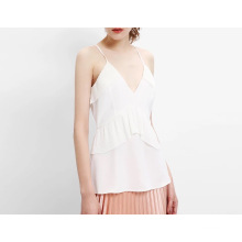 Summer Latest Sexy Slip Falbala Ladies Top